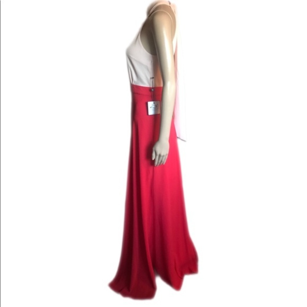 Laundry Colorblock Halter Maxi Gown Size 2 NWT - Picture 3 of 10